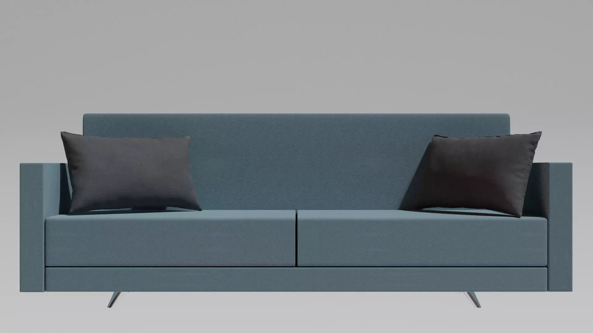 Modern sofa Low-poly 3D model_0