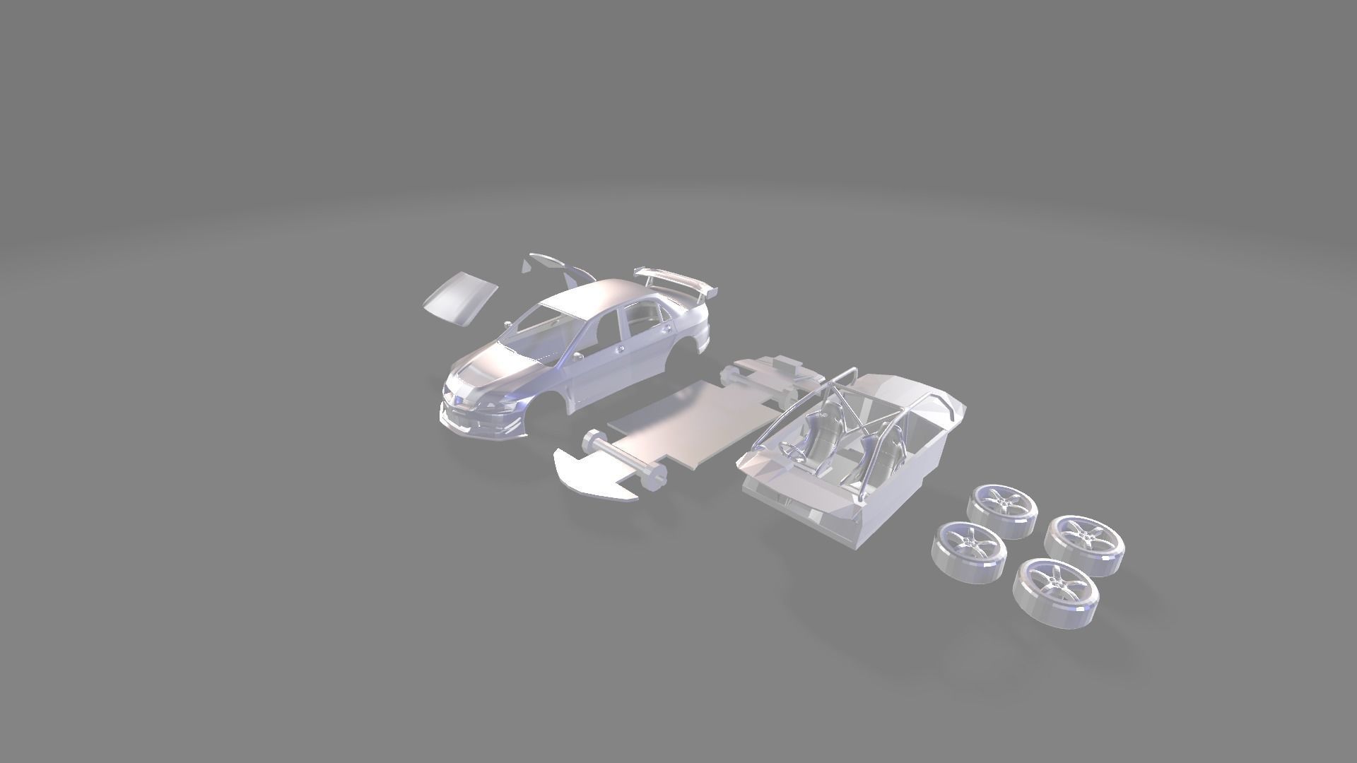 lancer hans-tokyo drift 3D print model_3