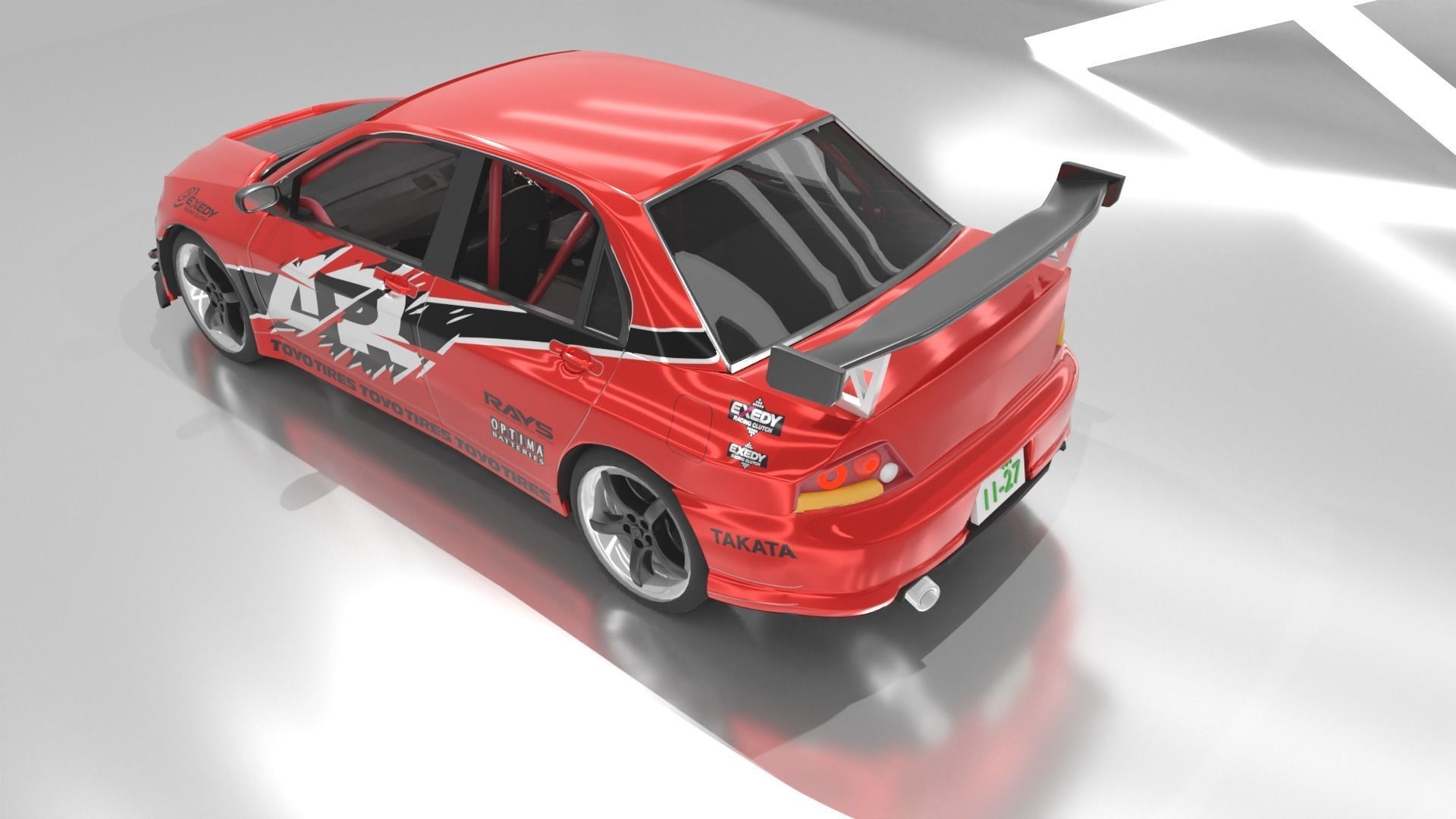 lancer hans-tokyo drift 3D print model_5