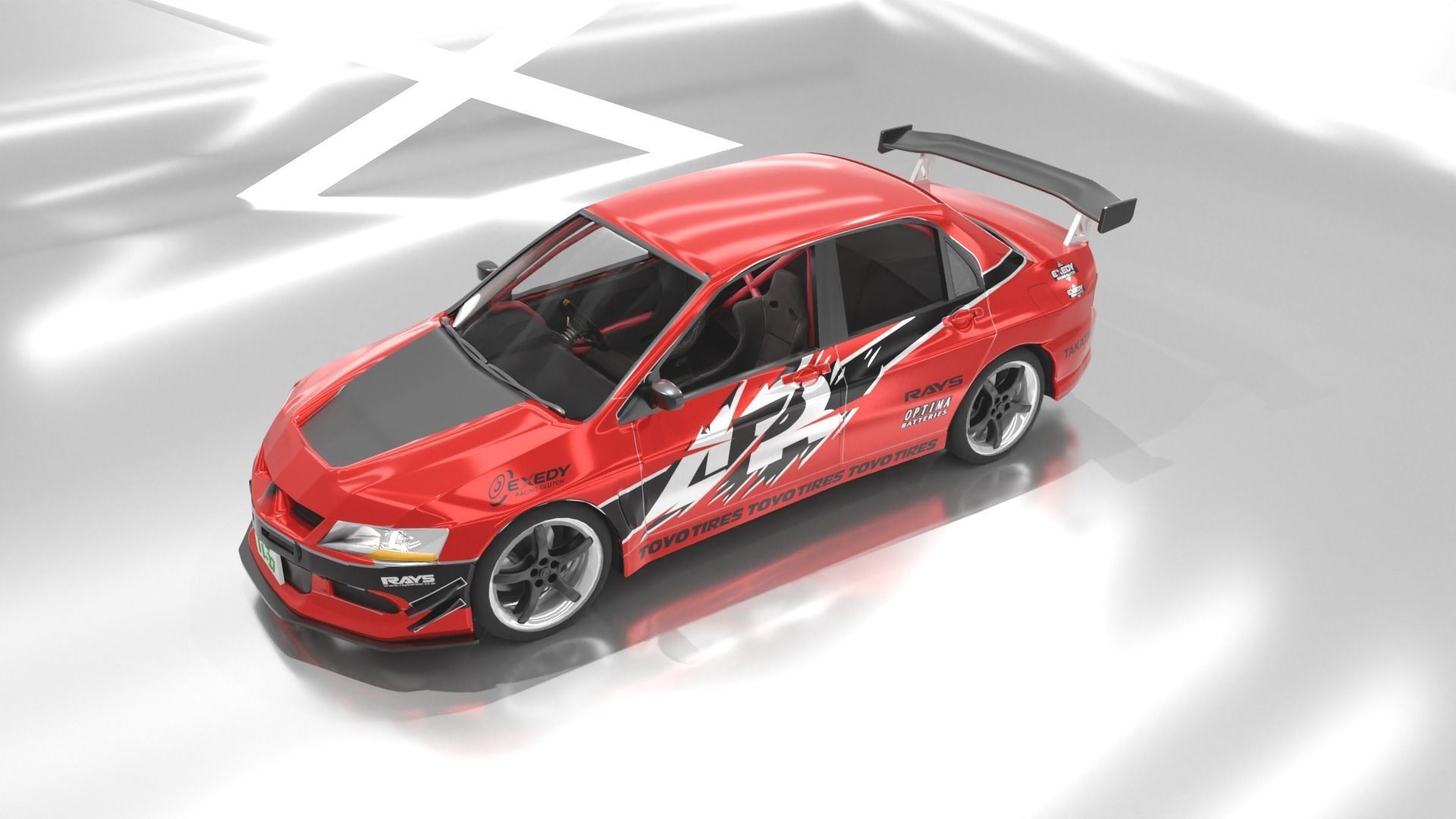 lancer hans-tokyo drift 3D print model_2