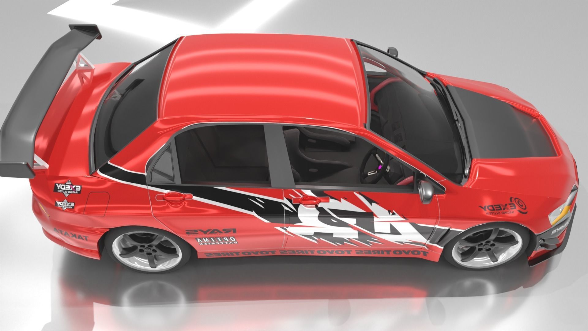 lancer hans-tokyo drift 3D print model_6