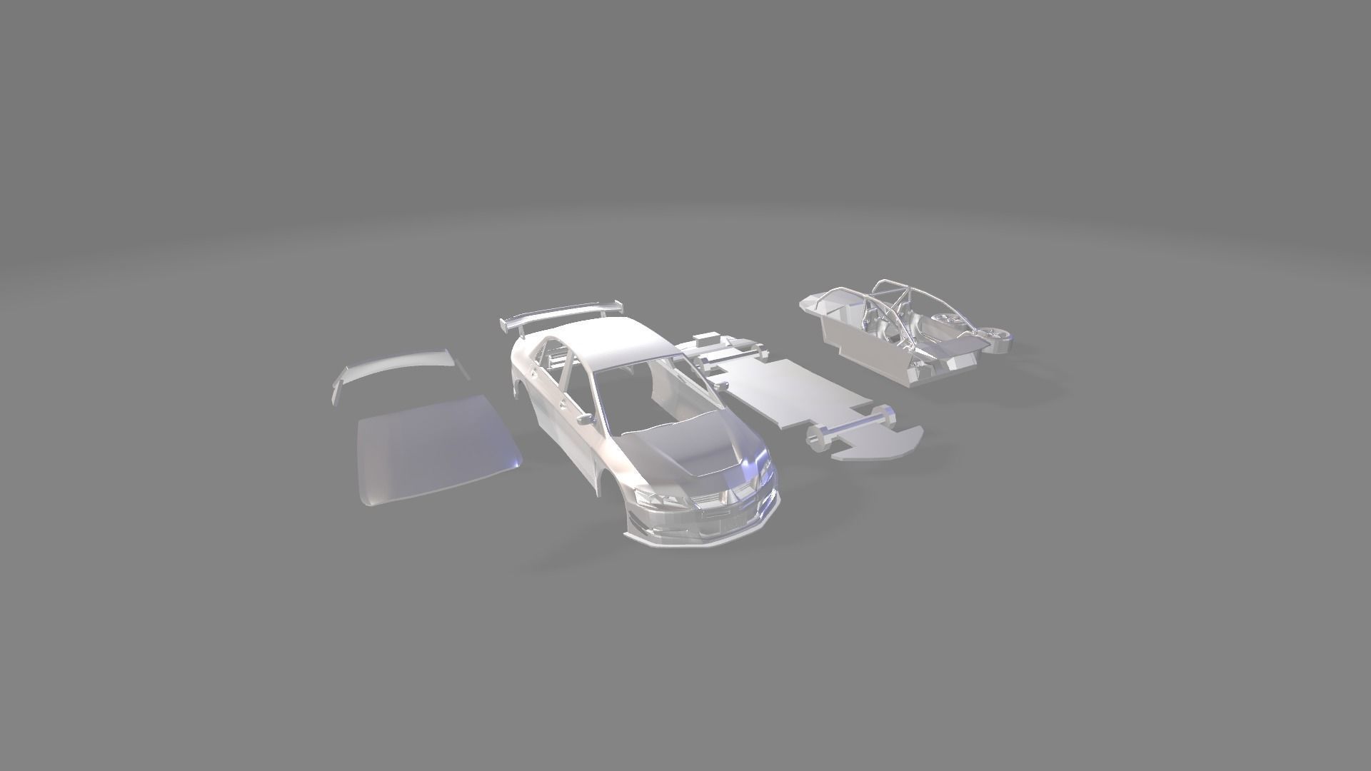 lancer hans-tokyo drift 3D print model_4