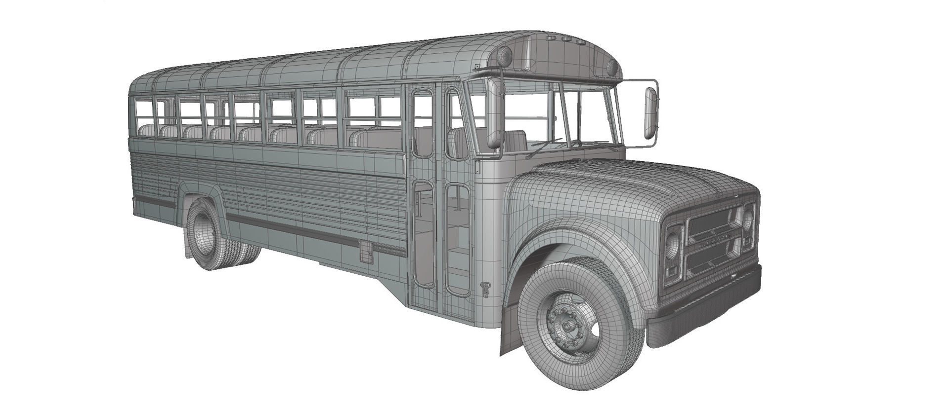School Bus Superior C50 3D model_19