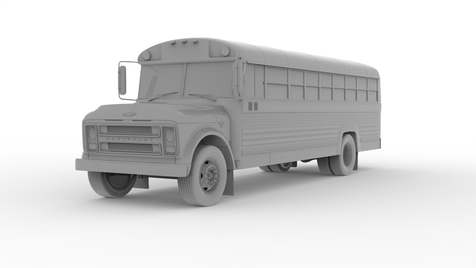 School Bus Superior C50 3D model_16