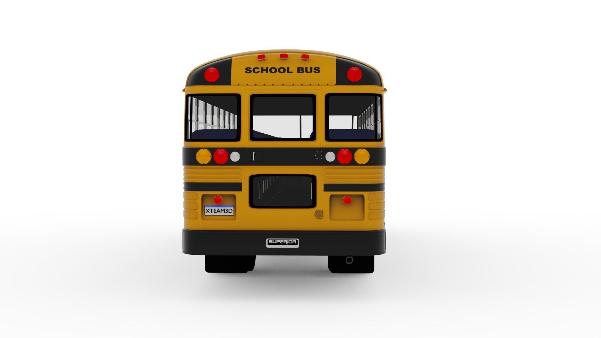 School Bus Superior C50 3D model_7