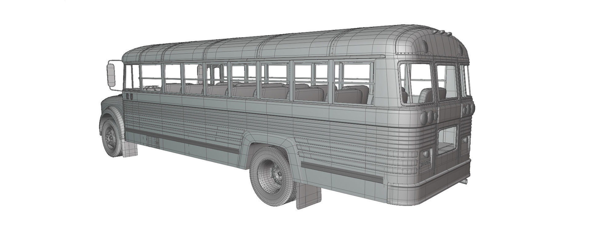 School Bus Superior C50 3D model_21
