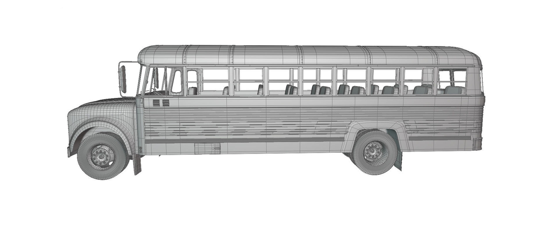 School Bus Superior C50 3D model_20