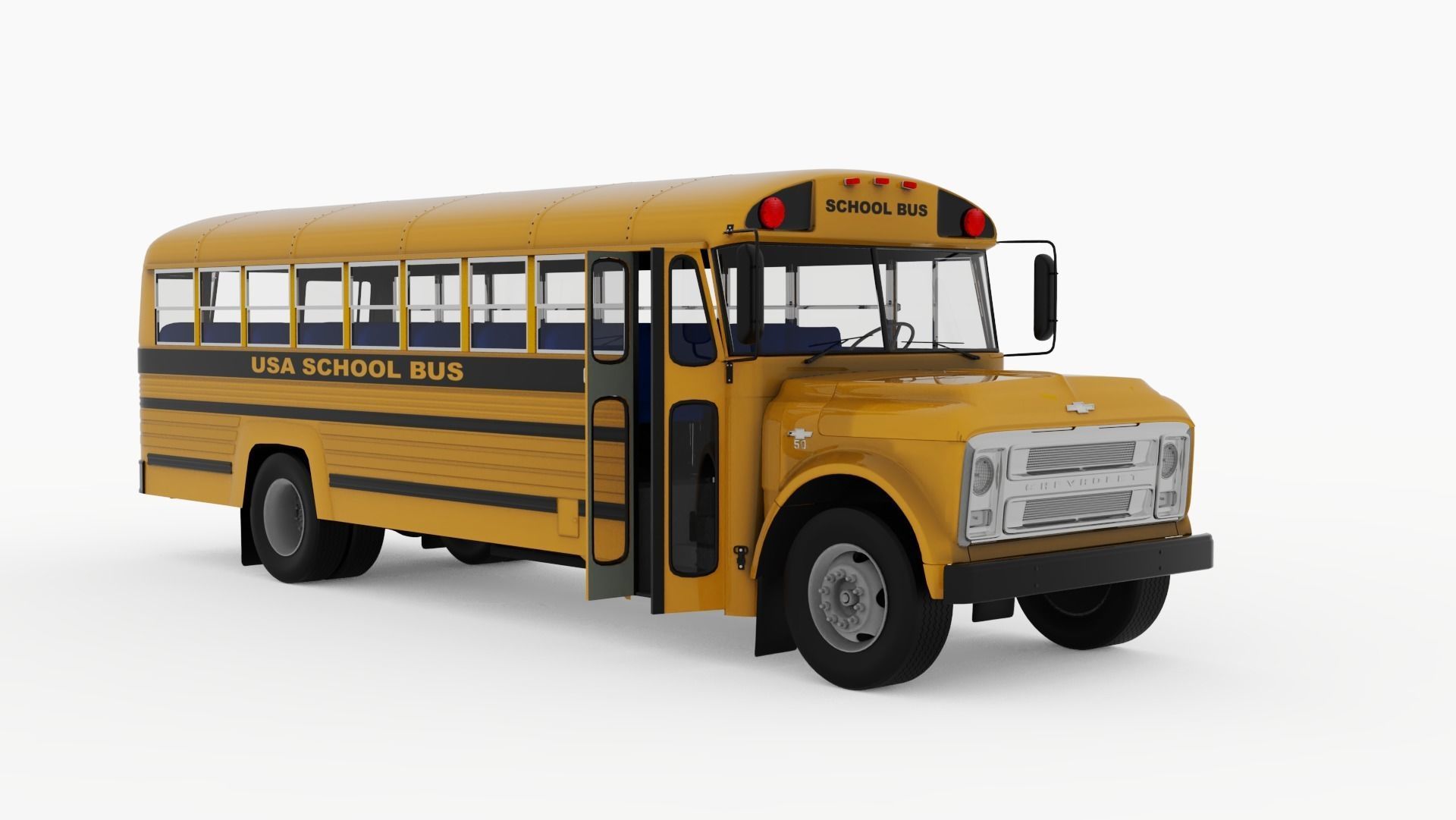 School Bus Superior C50 3D model_9