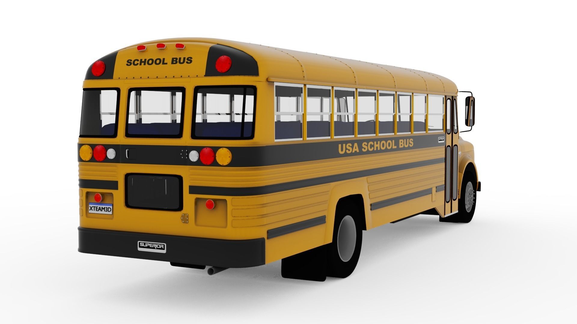 School Bus Superior C50 3D model_3