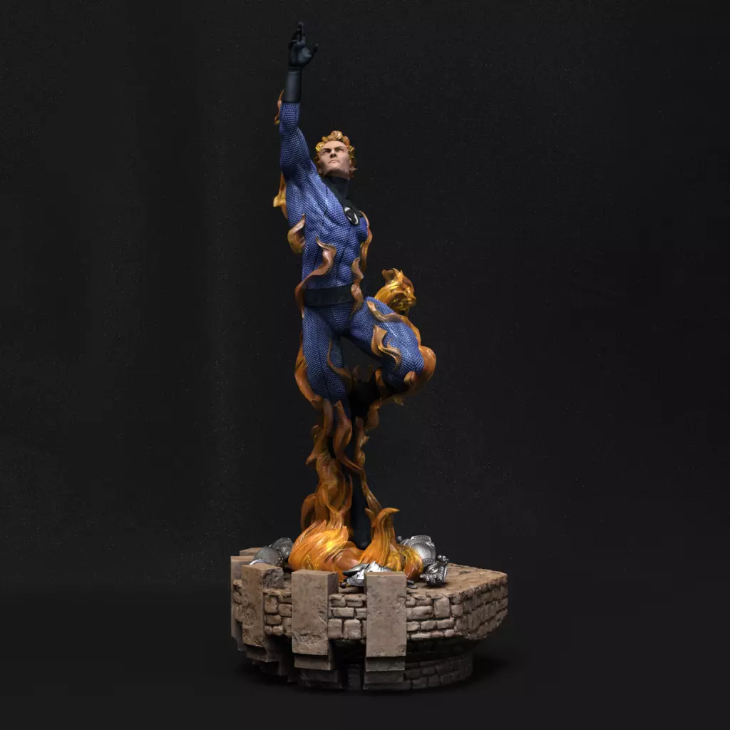 Human Tourch Statues 3D Model Ready to Print STL 3D print model_0