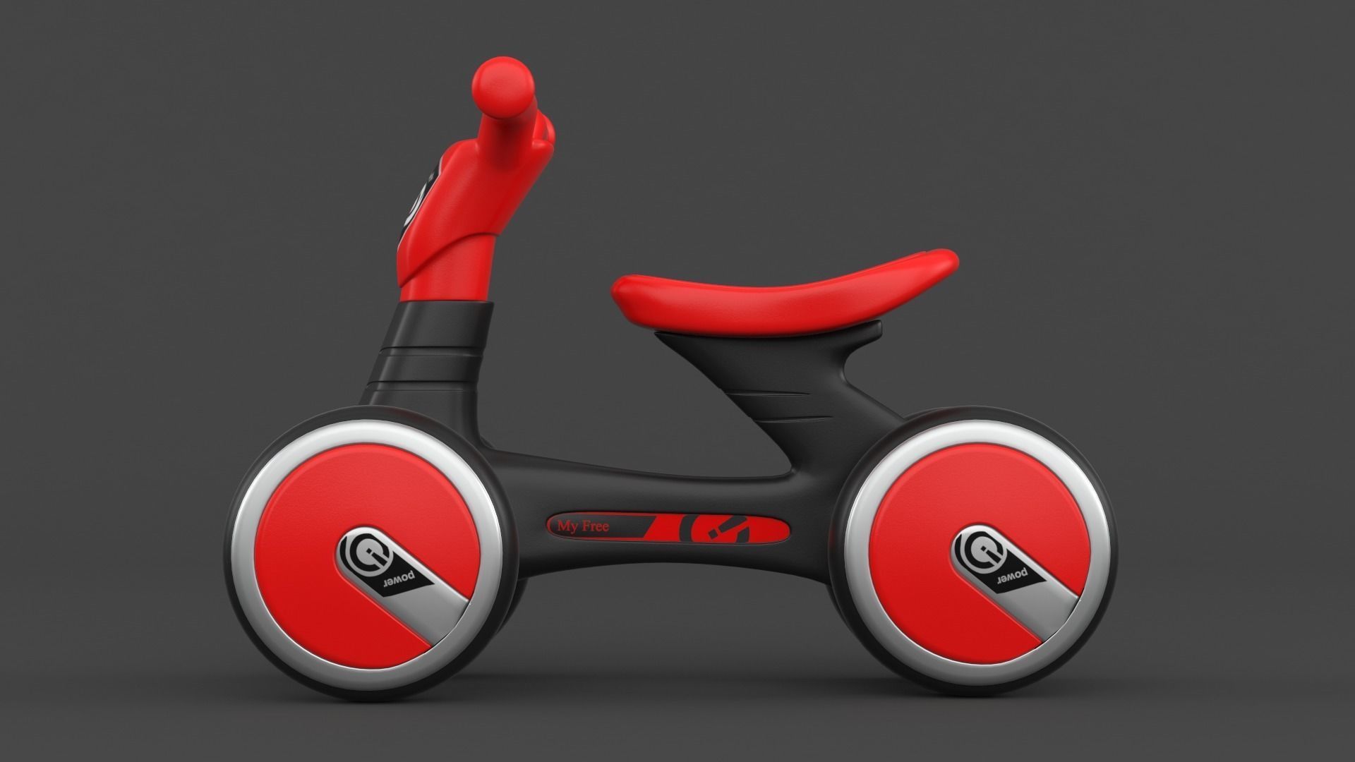 Baby Balance Bike 3D model_1