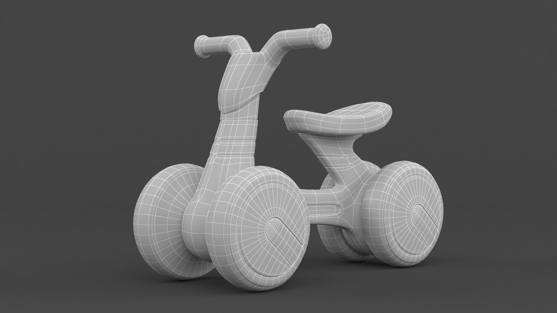 Baby Balance Bike 3D model_7