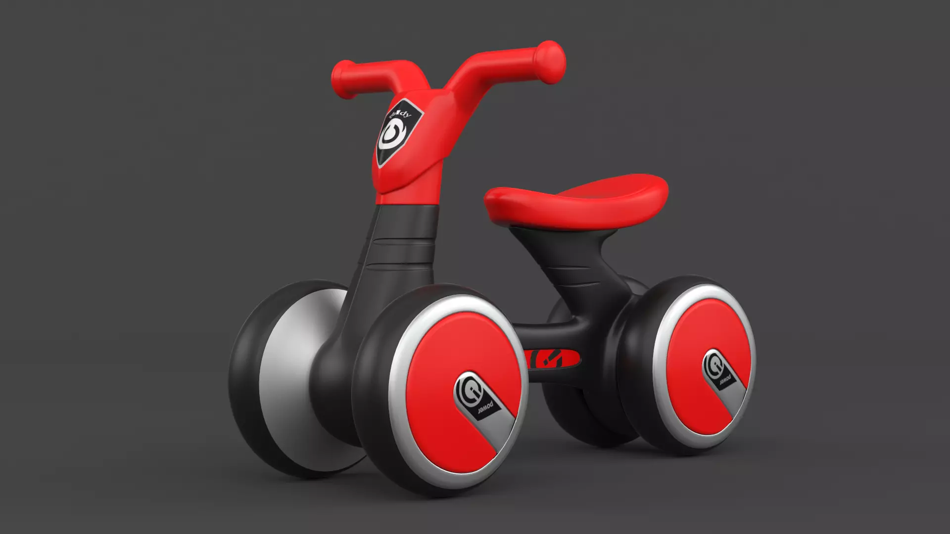Baby Balance Bike 3D model_0