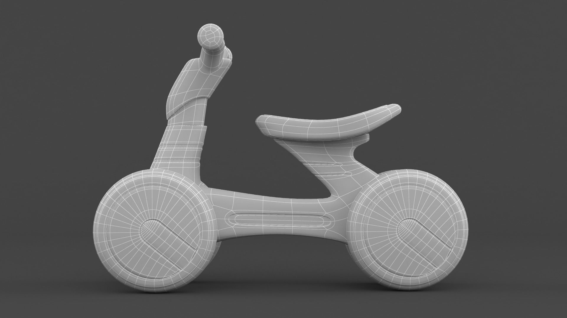 Baby Balance Bike 3D model_8