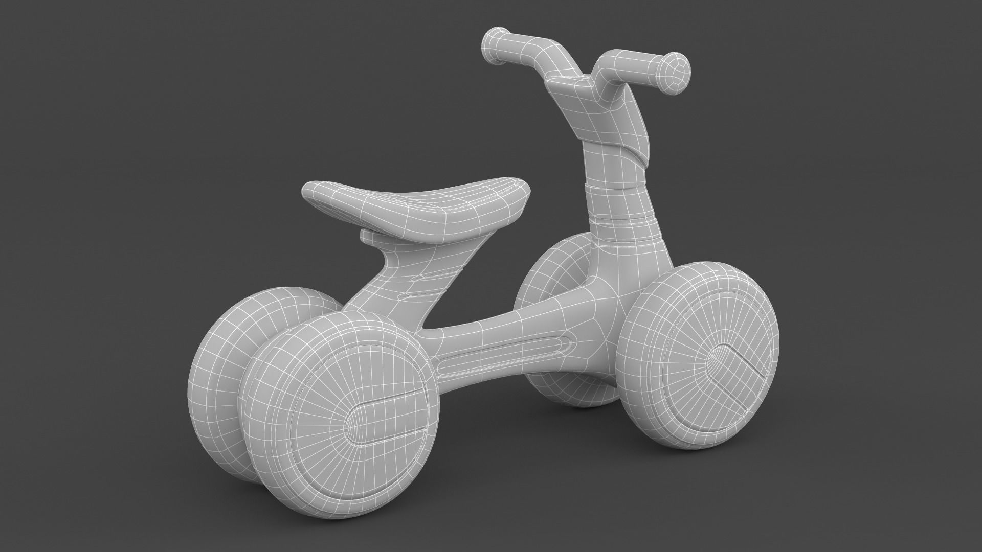 Baby Balance Bike 3D model_11