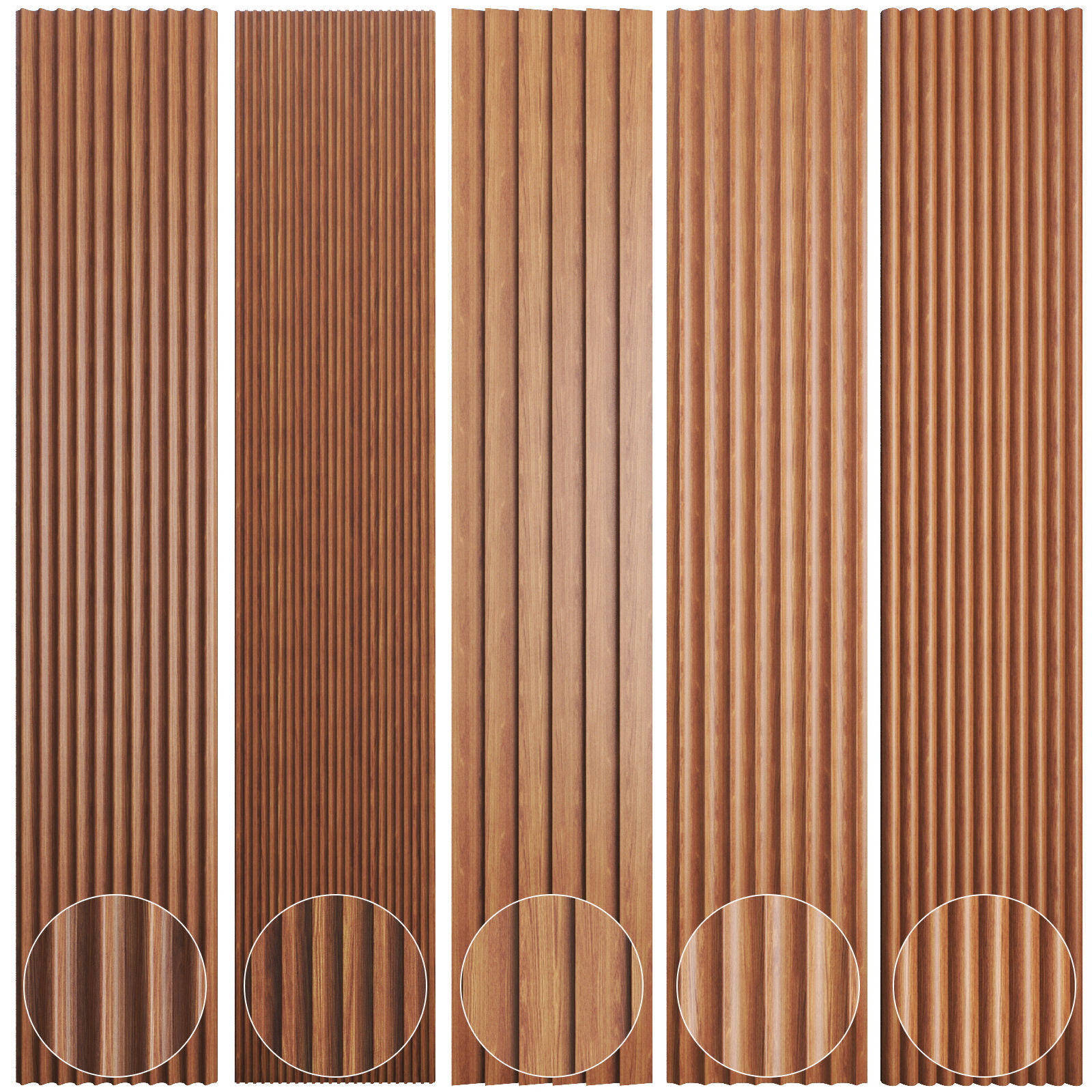 MDF 3D Panel Rafter 3D model_3