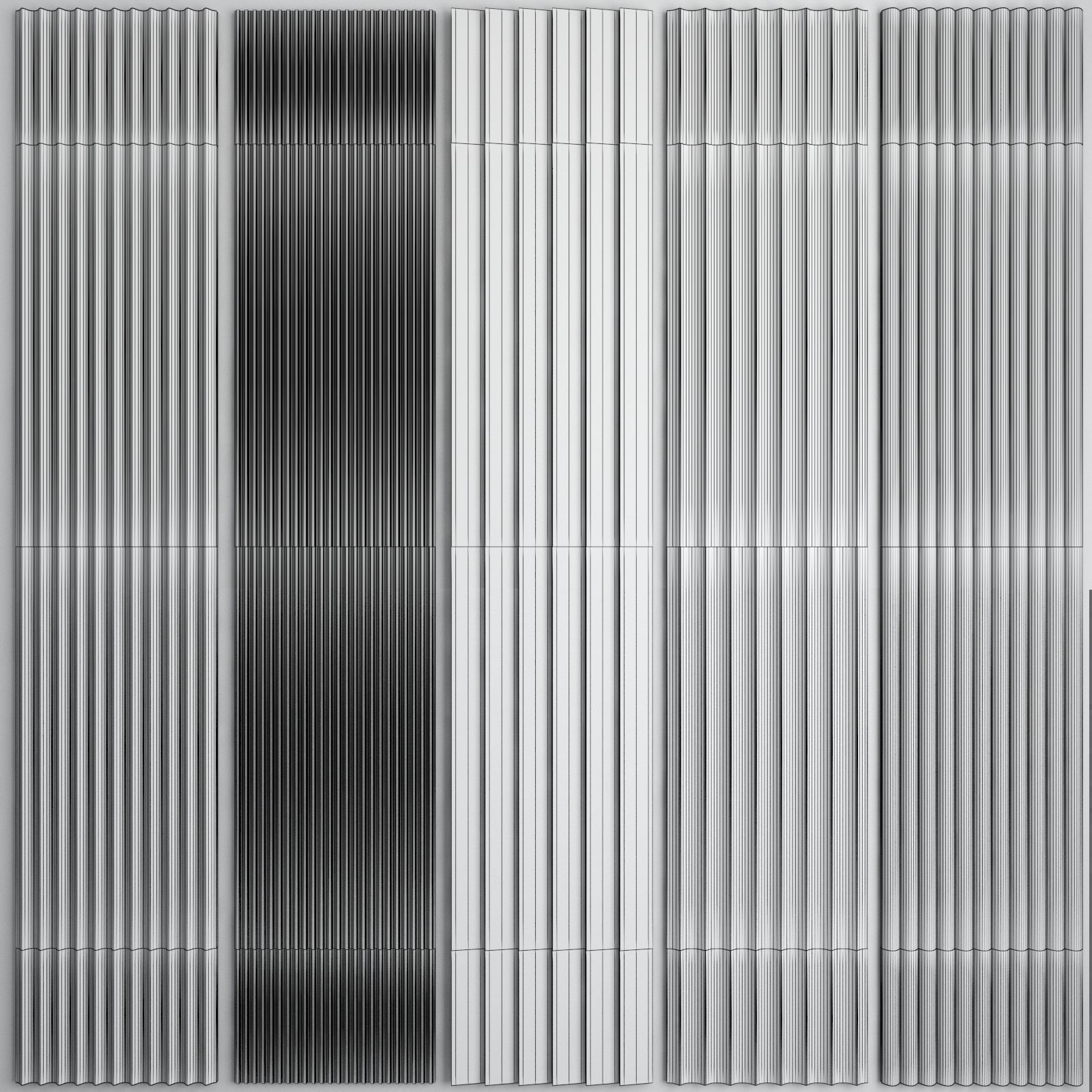 MDF 3D Panel Rafter 3D model_6