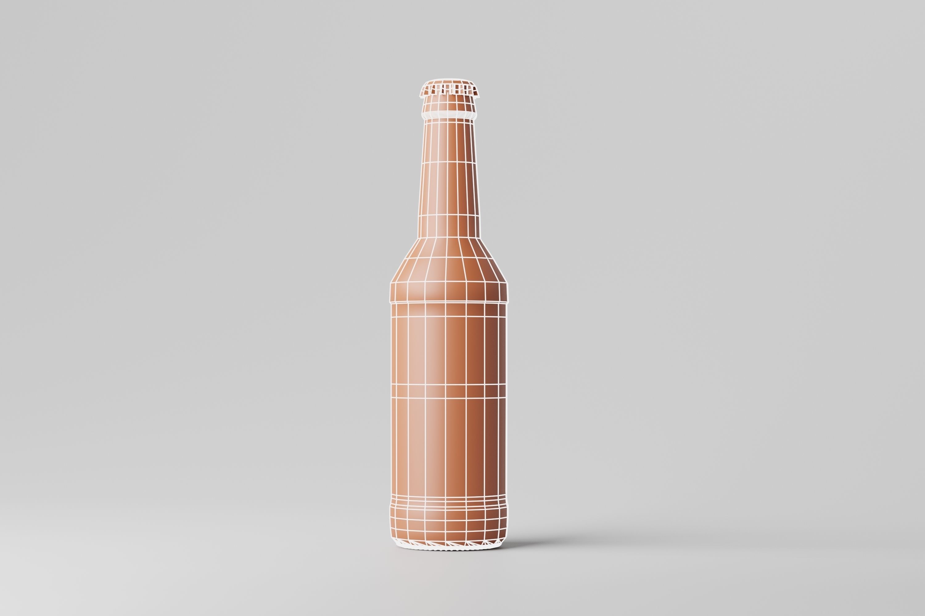 Beer Bottle 3D model_6