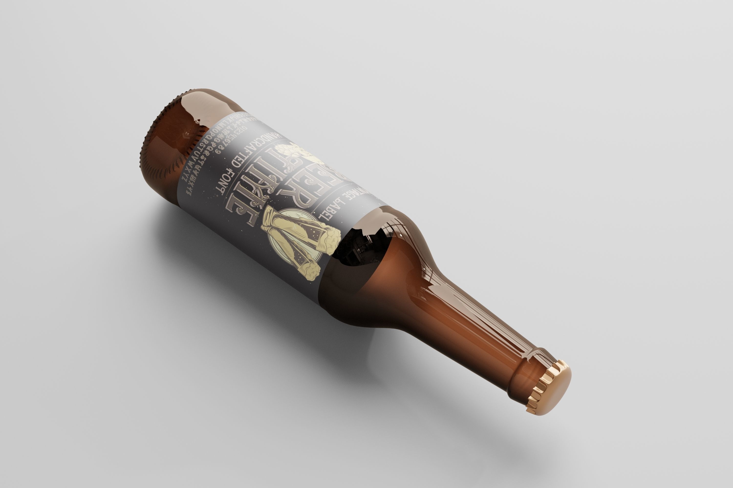 Beer Bottle 3D model_5