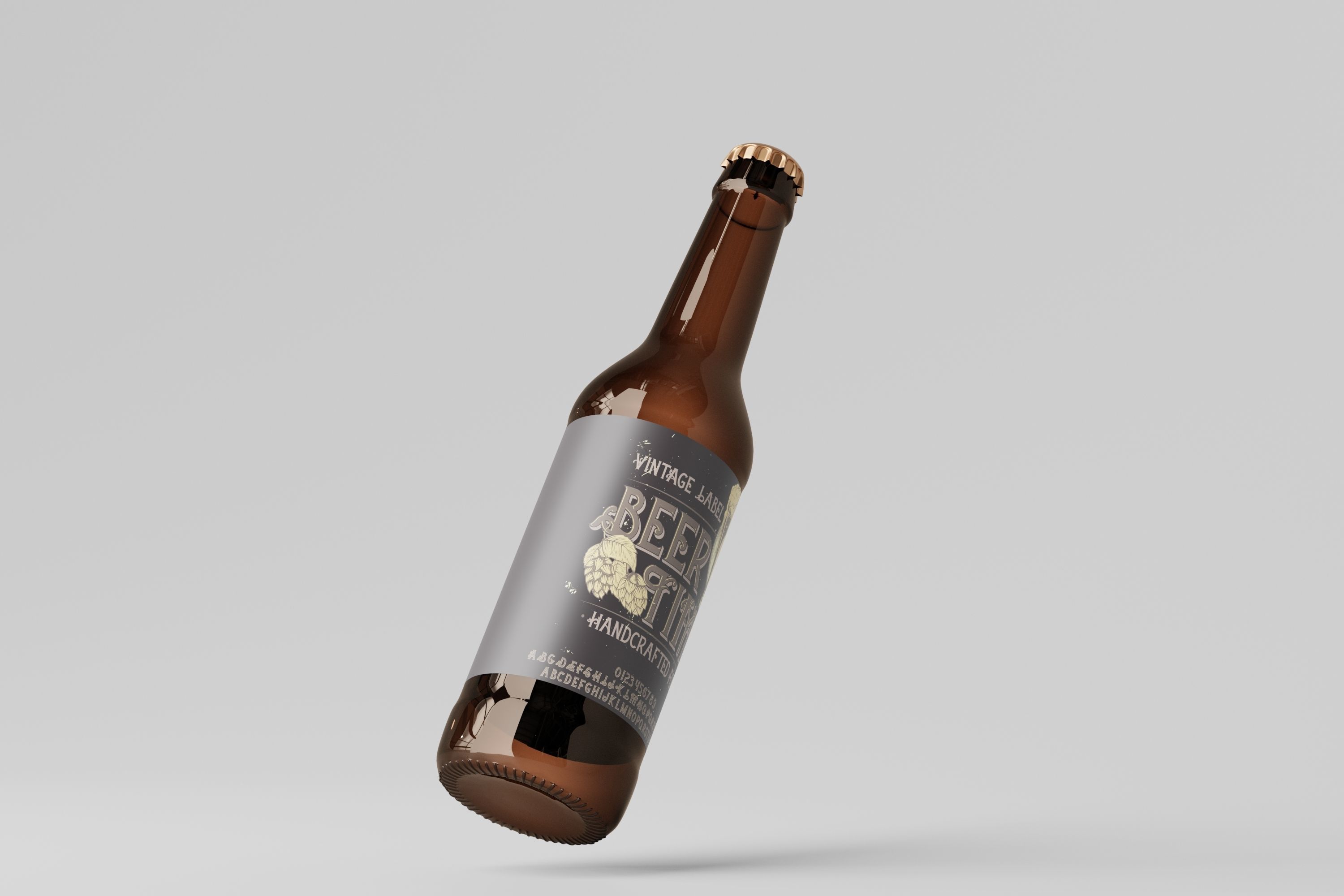 Beer Bottle 3D model_3