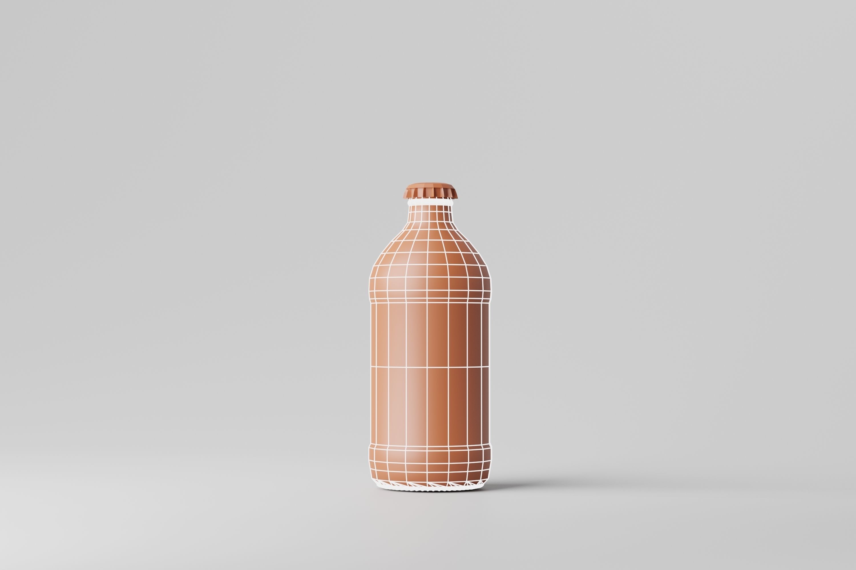 Beer Bottle 3D model_6