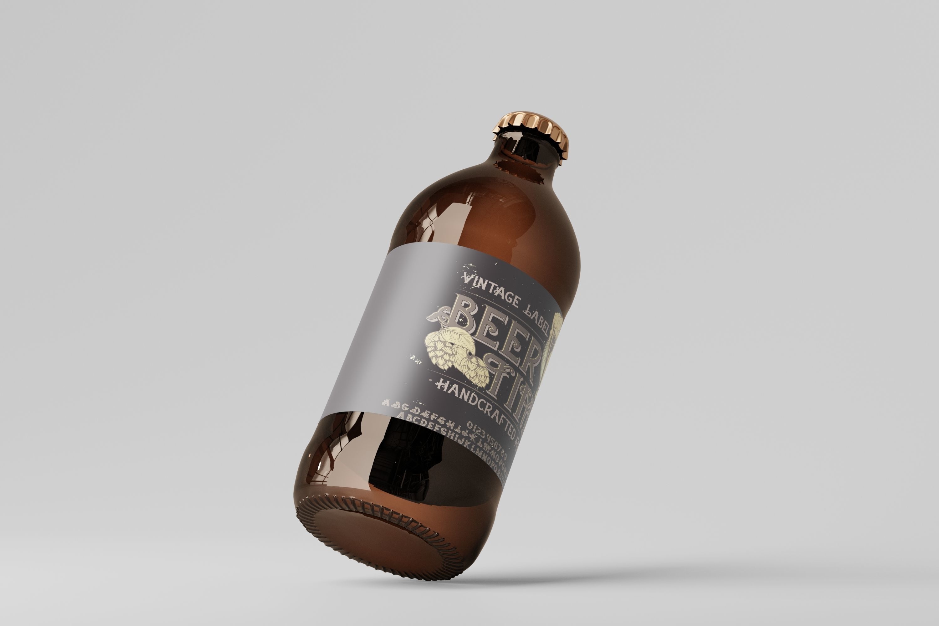 Beer Bottle 3D model_3