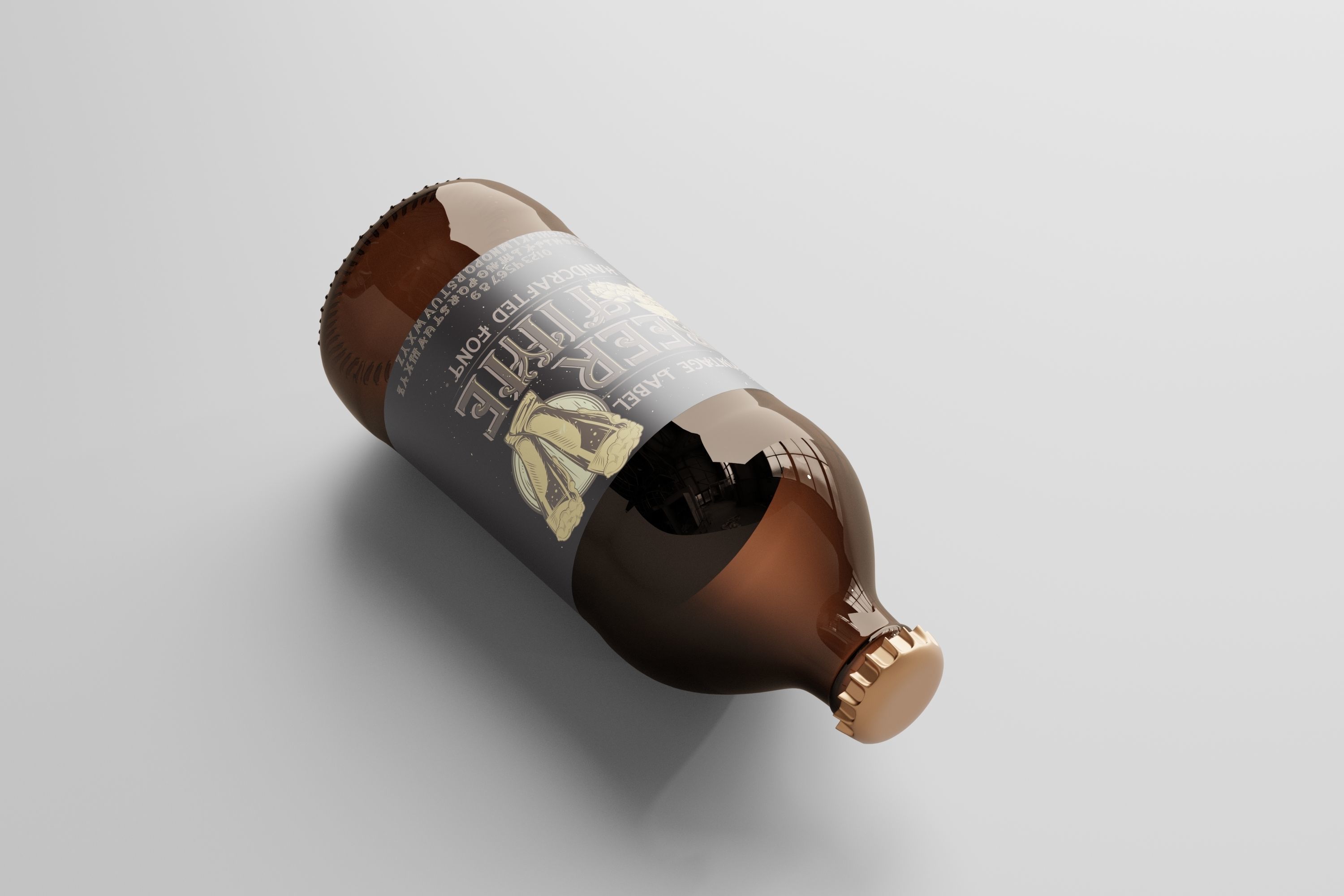 Beer Bottle 3D model_5