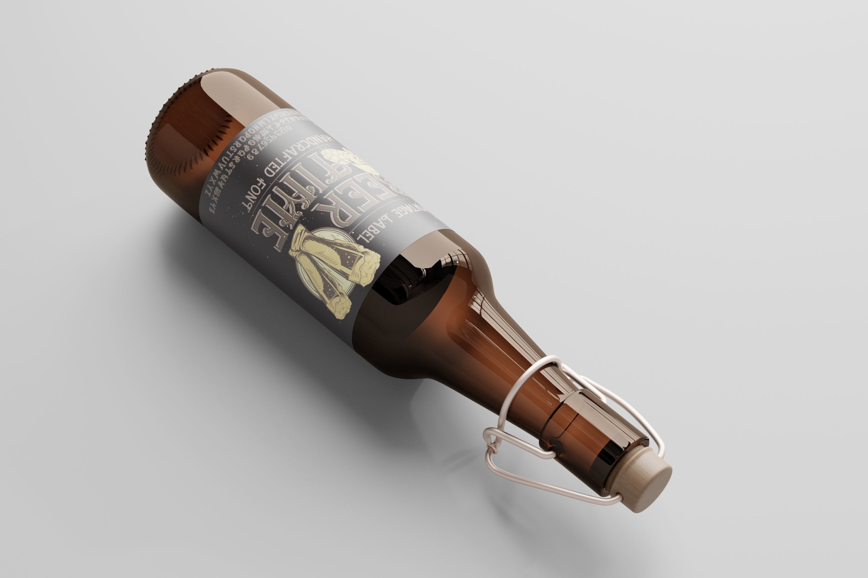 Beer Bottle 3D model_5