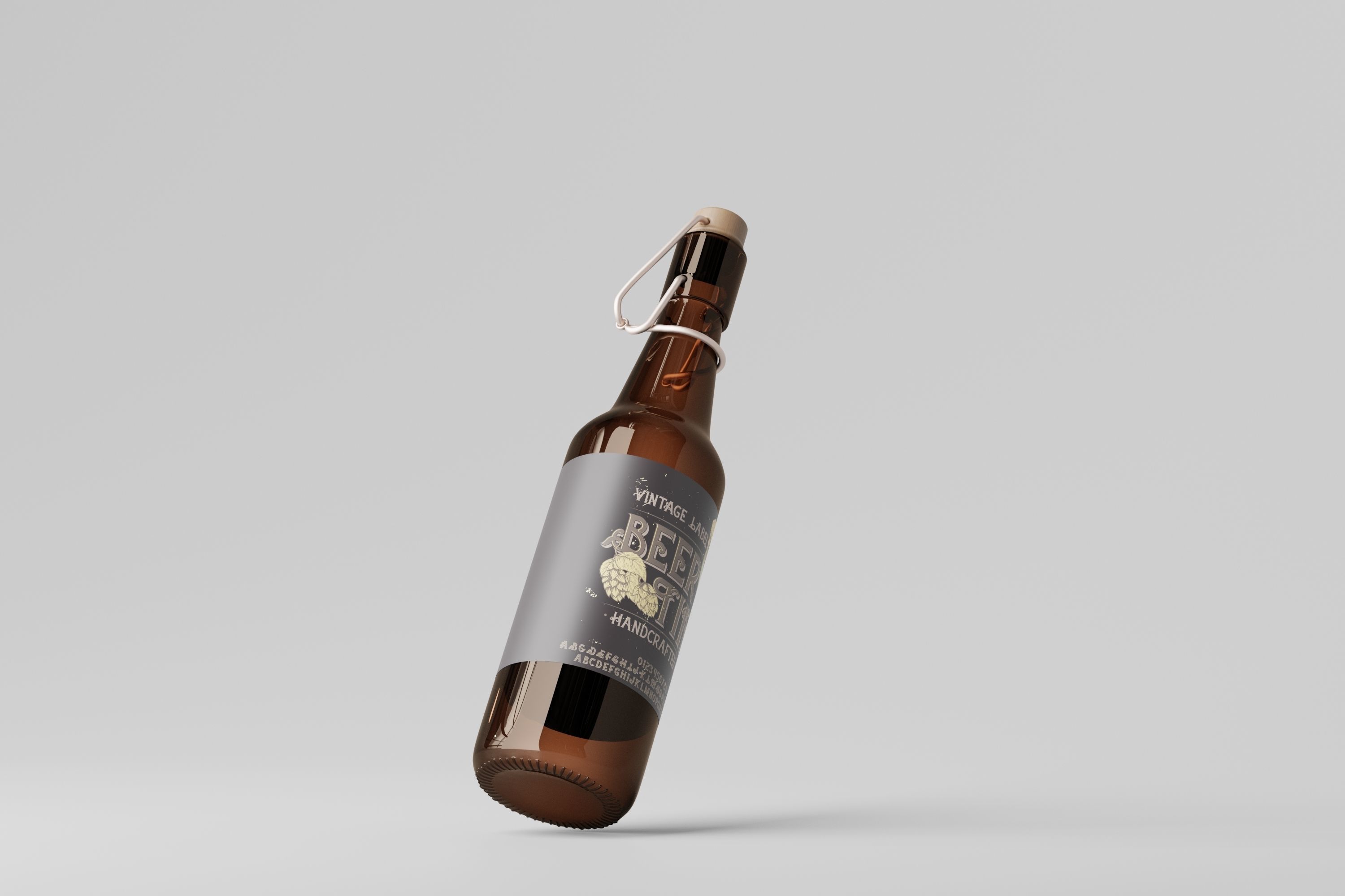 Beer Bottle 3D model_3