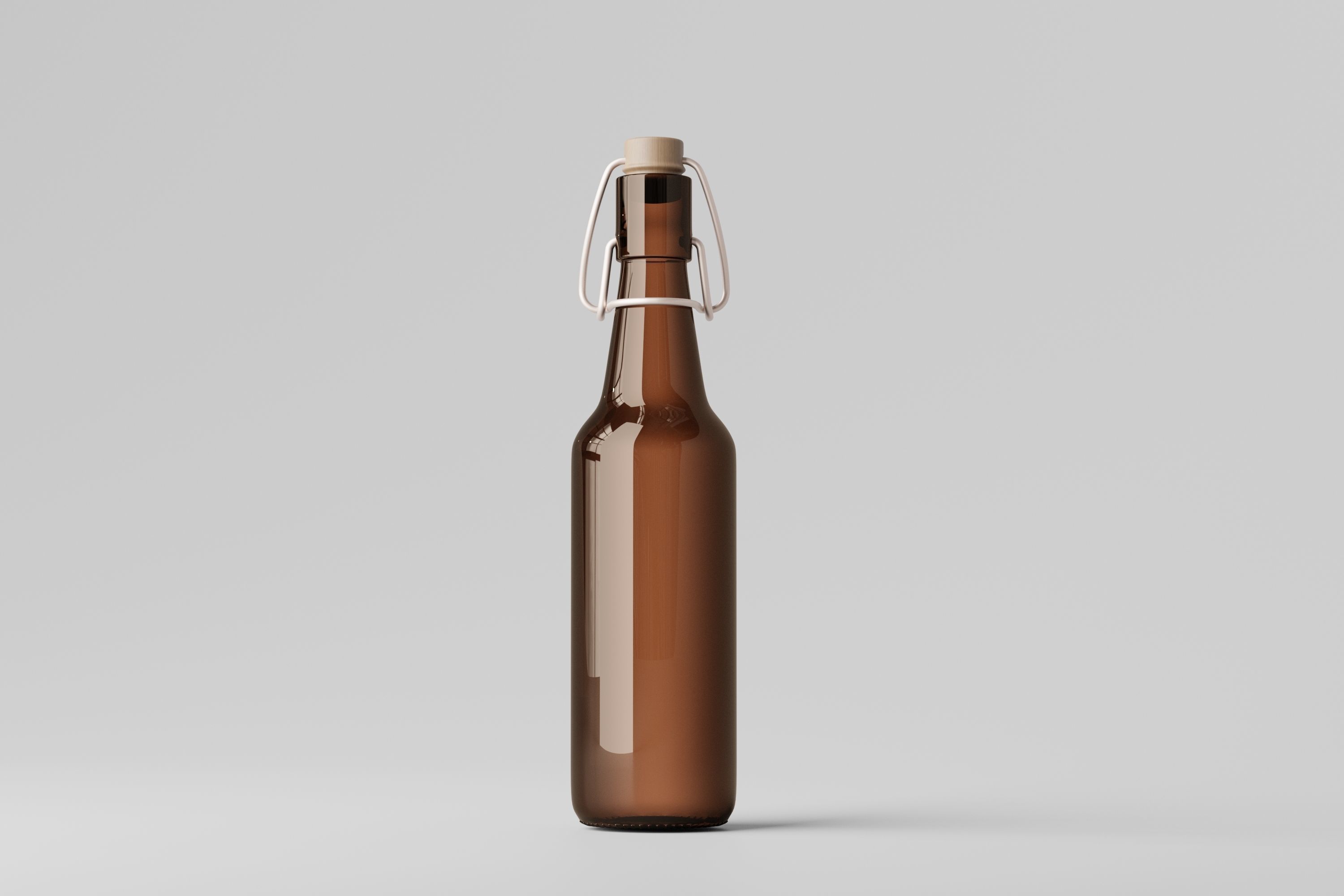 Beer Bottle 3D model_1