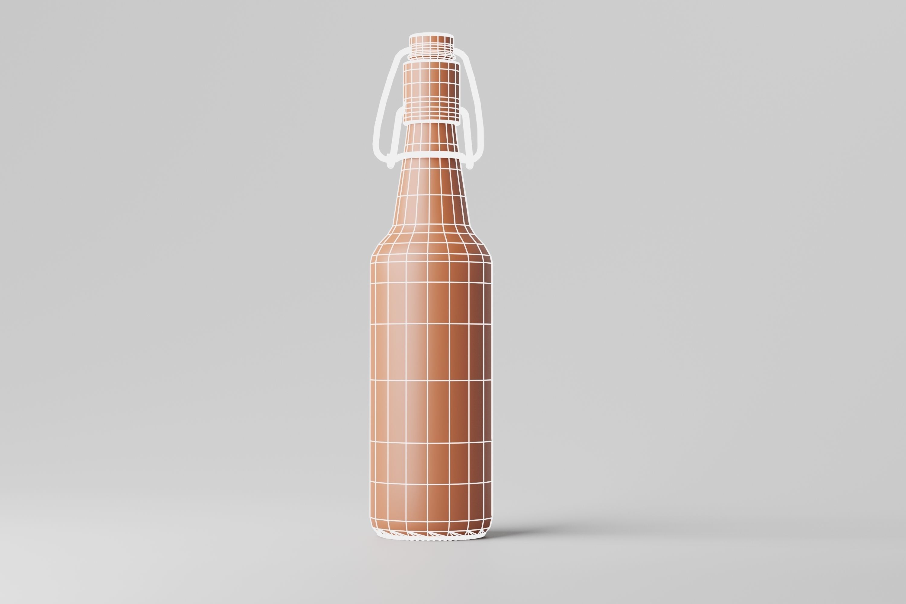 Beer Bottle 3D model_6