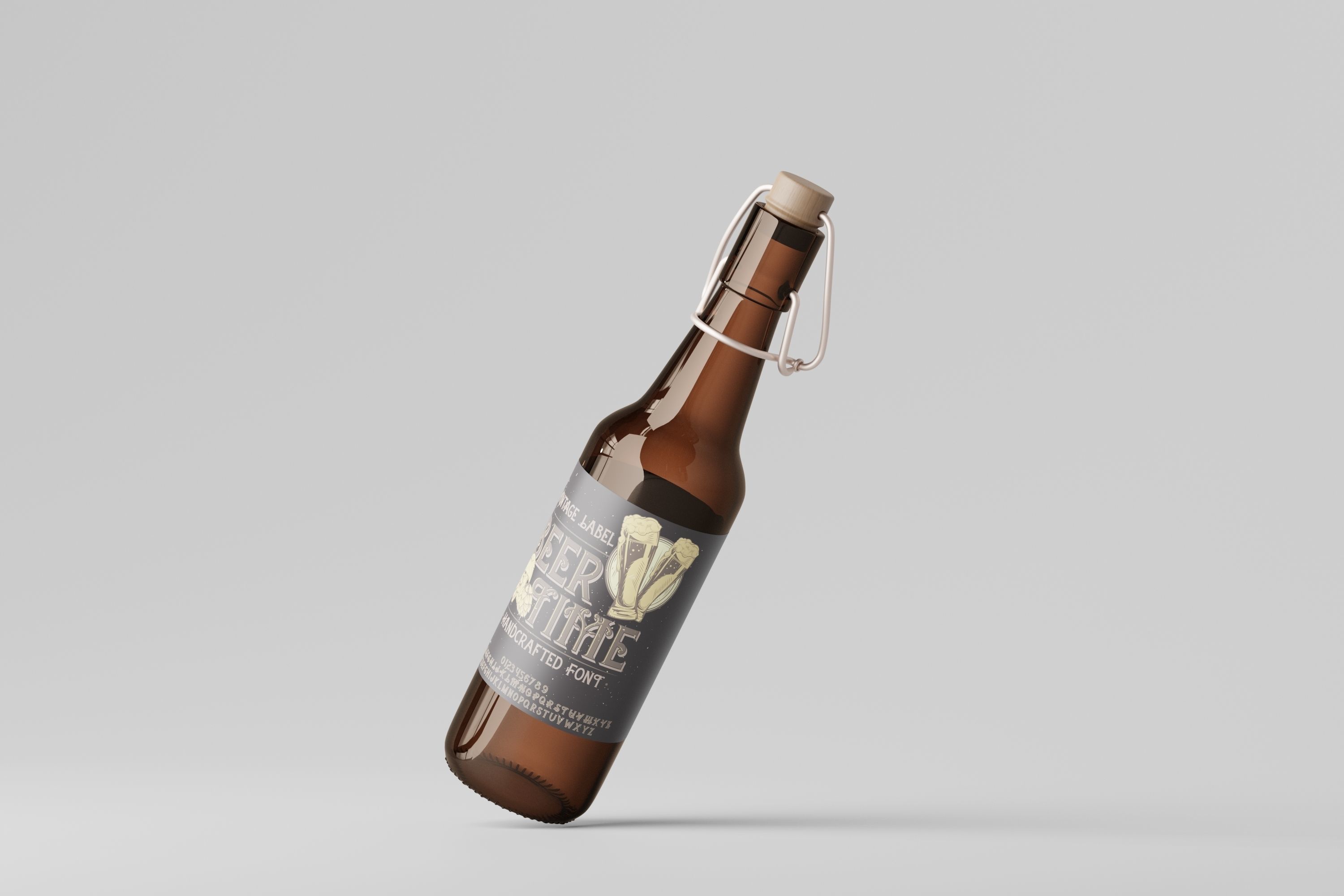 Beer Bottle 3D model_2