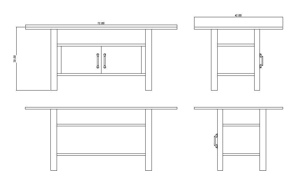 Dining Table Revit Family Low-poly 3D model_2