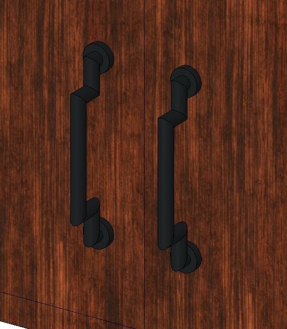 Dining Table Revit Family Low-poly 3D model_1