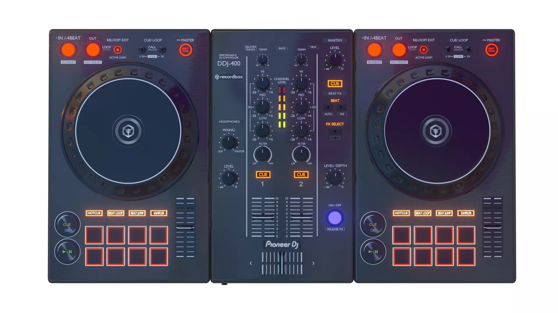DDJ 400 CONTROLLER v2 3D model