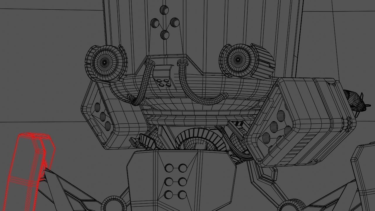 VILLAIN  BOT rigged - animated character 3D model_25