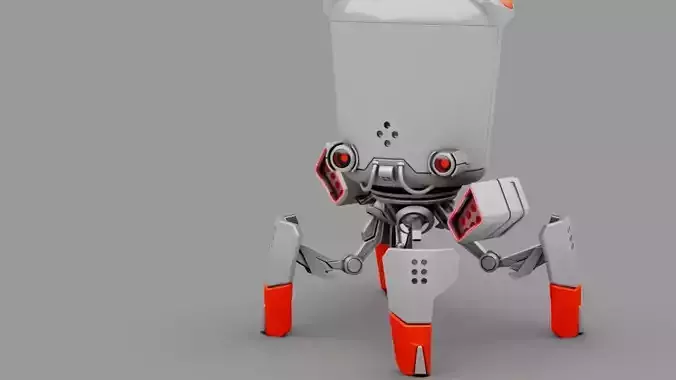 VILLAIN  BOT rigged - animated character
