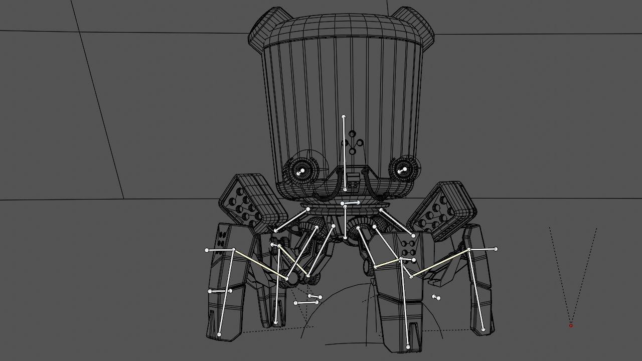 VILLAIN  BOT rigged - animated character 3D model_27