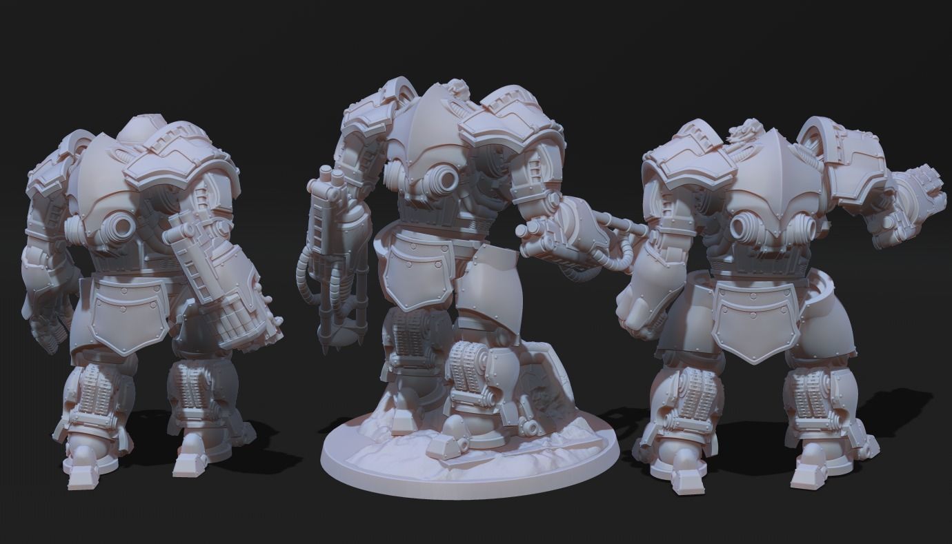Tempest Legion and Black Knights - Cadmus Juggernaut 3D print model_7