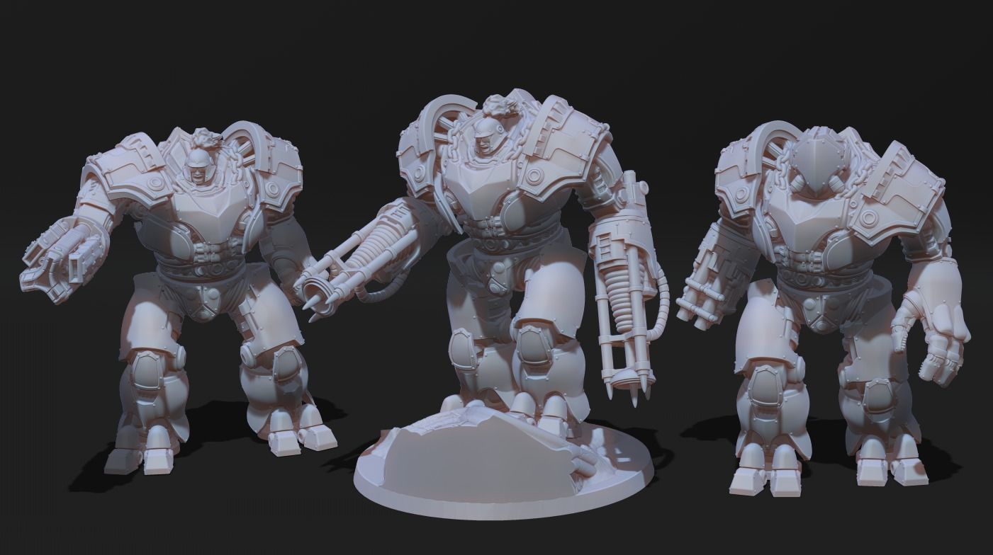 Tempest Legion and Black Knights - Cadmus Juggernaut 3D print model_6