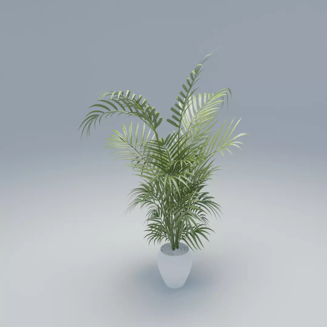 Low poly Floor plant 02 Free low-poly 3D model_0