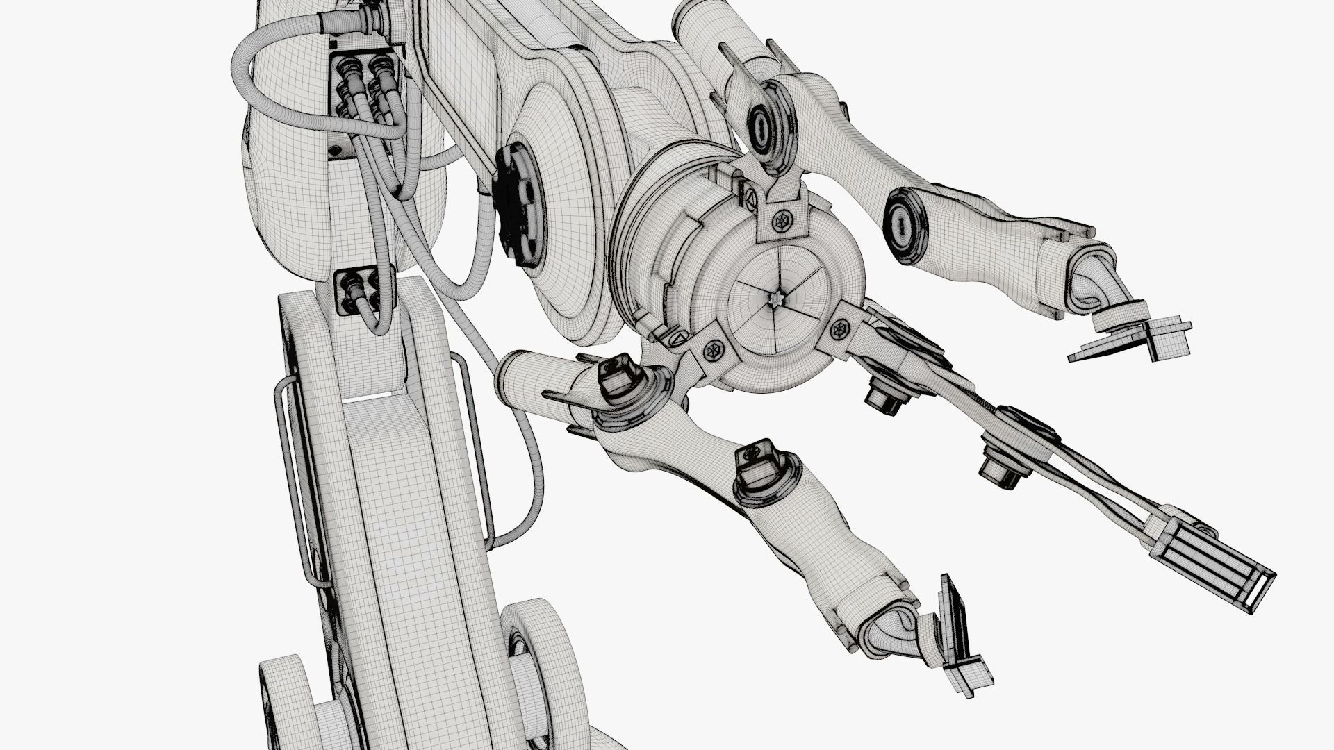 Robot Arm model 3D model_4