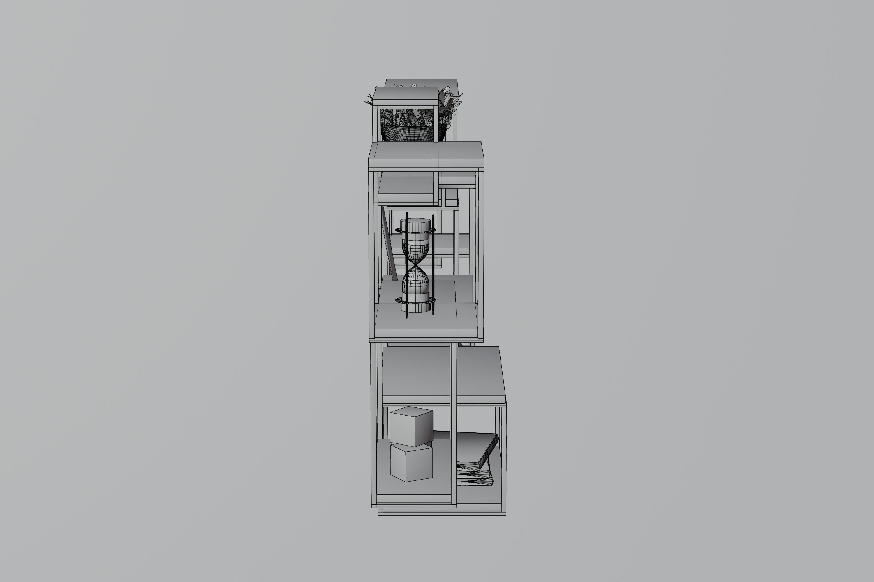 Modern Shelves 3D model_6