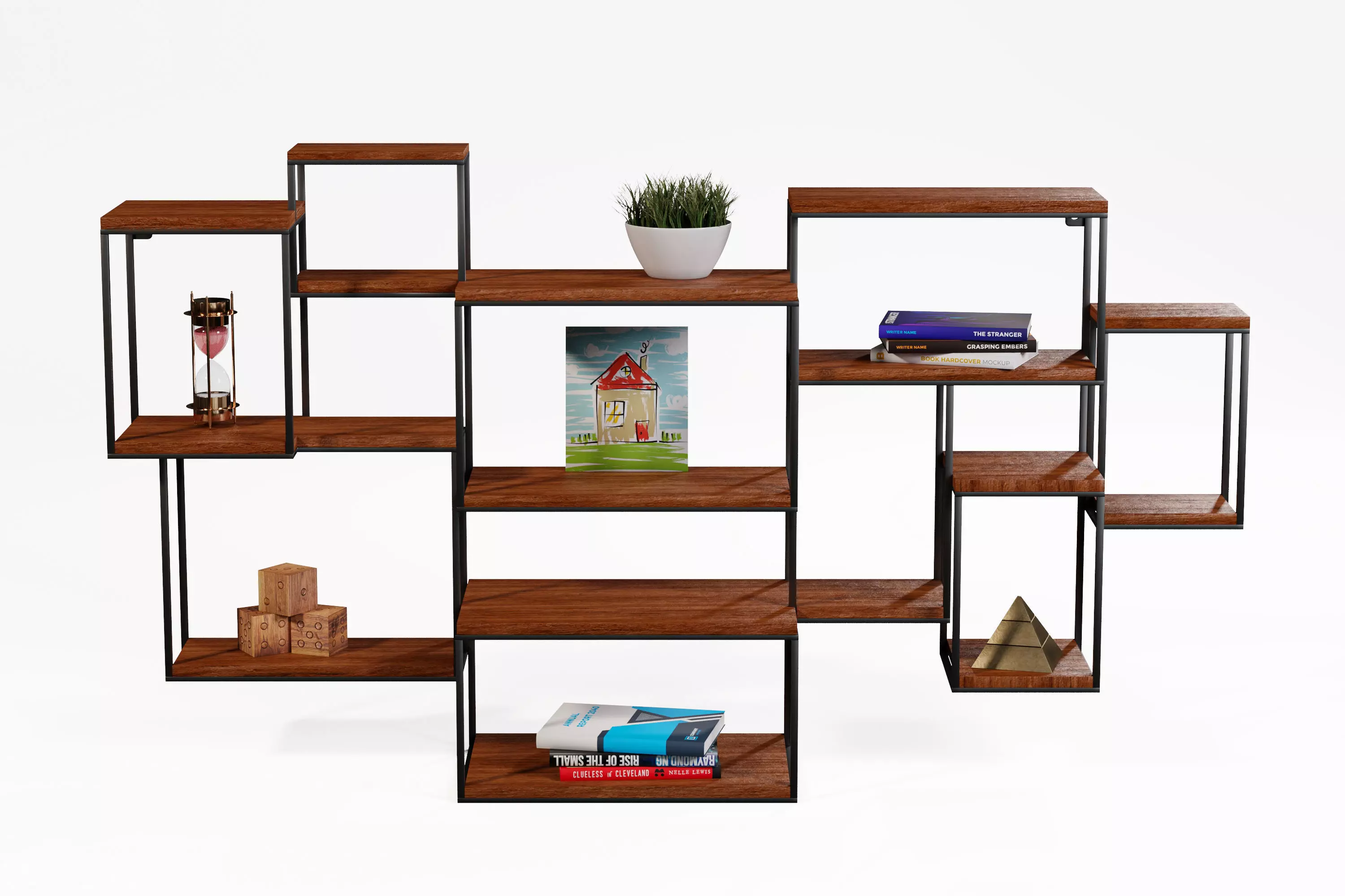 Modern Shelves 3D model_0