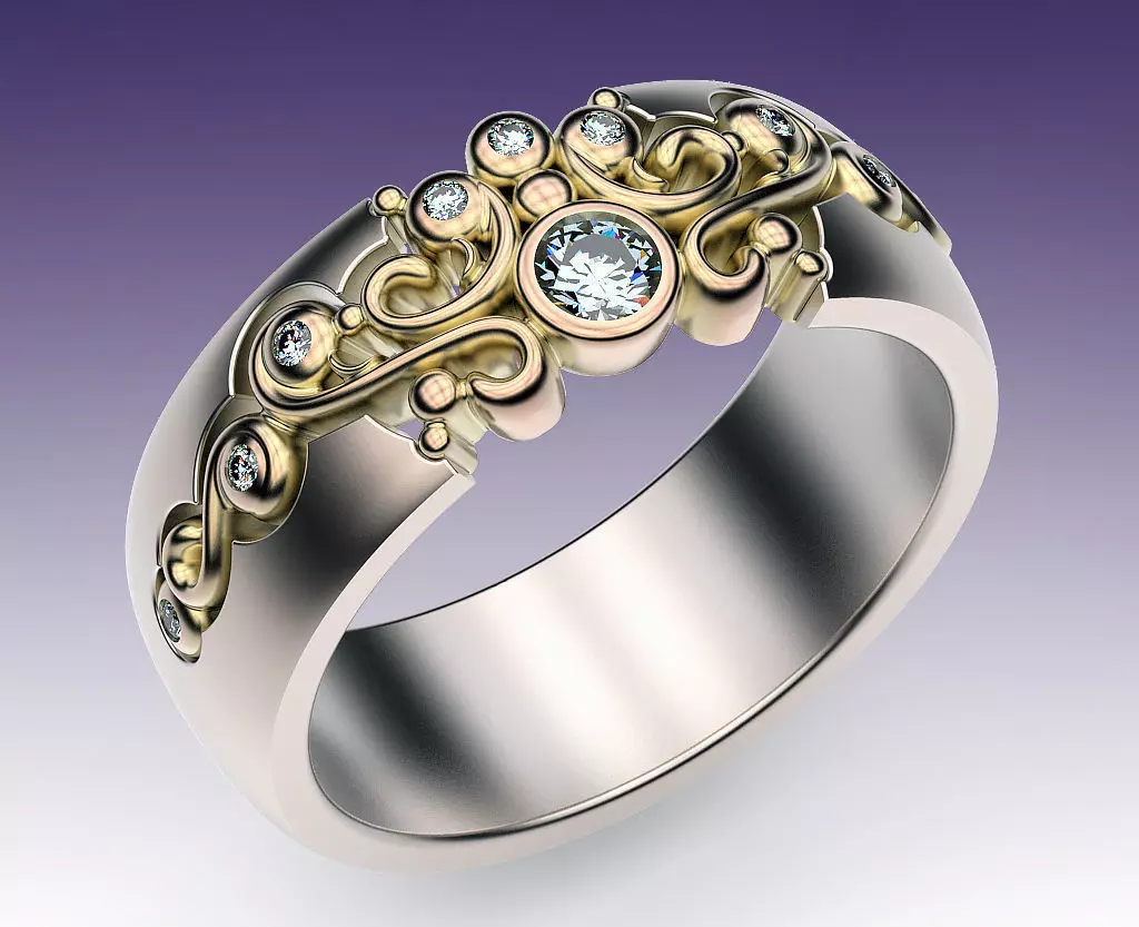 Ring Tracery  3D print model_0