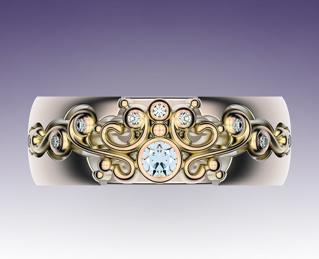 Ring Tracery  3D print model_2