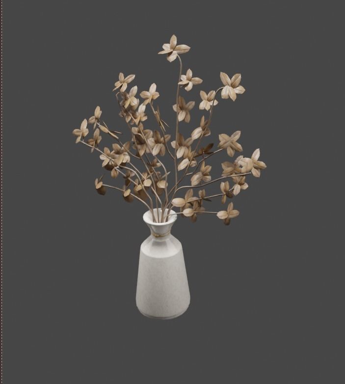 Flower 01 Free low-poly 3D model_2