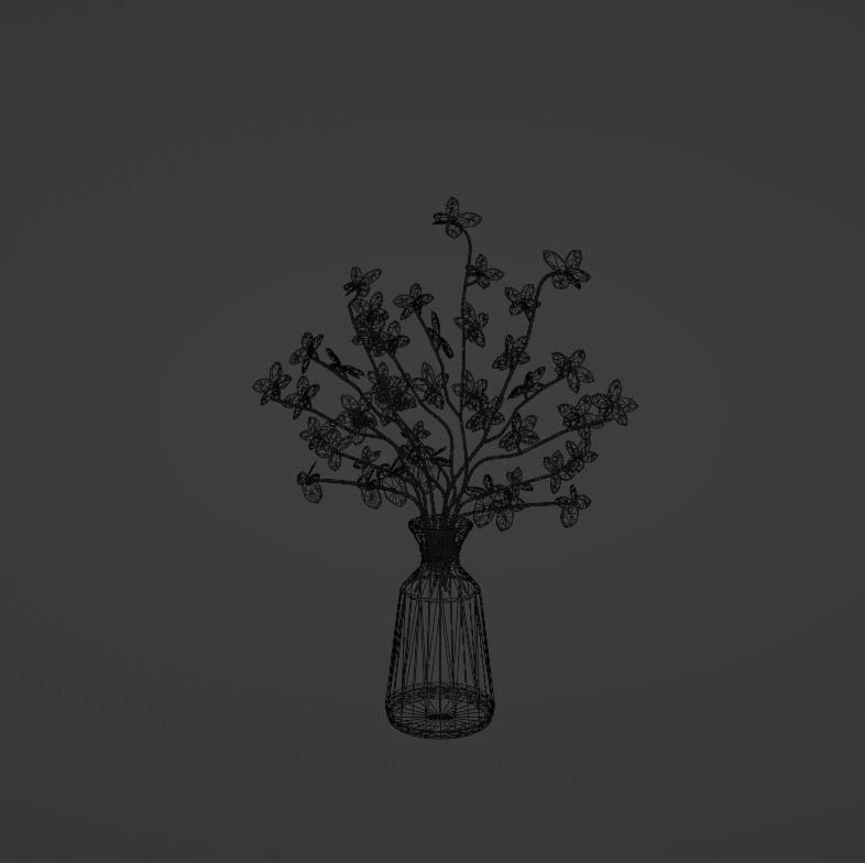 Flower 01 Free low-poly 3D model_9