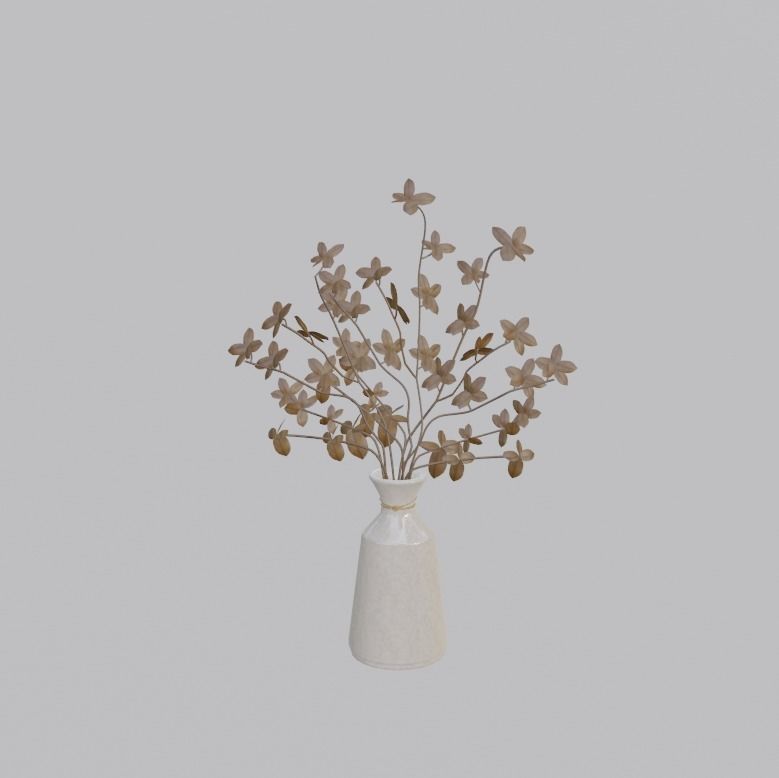 Flower 01 Free low-poly 3D model_7