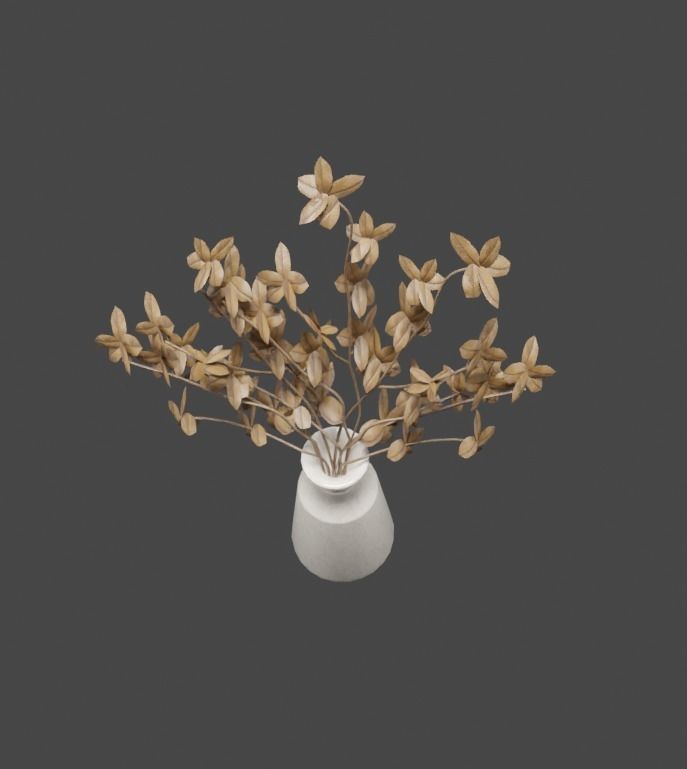 Flower 01 Free low-poly 3D model_5